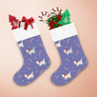 Doodle Art Christmas With Cats And Candy Christmas Stocking