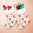 Christmas Winter Deers Gifts Candies And Stars Christmas Stocking