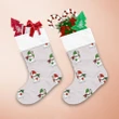 Small Cheerful Christmas Snowmen With Candy Christmas Stocking