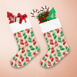 Christmas Red And Green Socks With Snowflake Christmas Stocking