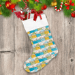 Colored Gnomes Cartoon Characters Doodle Pattern Christmas Stocking