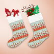 Happy Moment Of Christmas Holiday Gnomes Elves Snowflakes Christmas Stocking