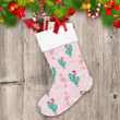 Christmas Cactuses With Flamingos And Presents Christmas Stocking