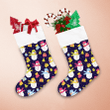 Snowman Sock Gift Box And Christmas Tree Christmas Stocking