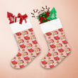 Funny Dog With Red Hat In Christmas Socks Christmas Stocking