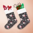 Icing Snowflakes With Knitted Mittens Pattern Christmas Stocking