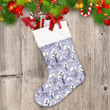 Christmas With The Image Of A Cute Forest Wolf Christmas Stocking