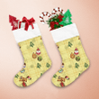 Chritsmas Cartoon Ornaments Gifts Santa Claus And Train Christmas Stocking