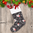 Icing Snowflakes With Knitted Mittens Pattern Christmas Stocking