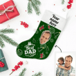 Custom Face Christmas Stocking Christmas Gift Best Dad Add Pictures And Name