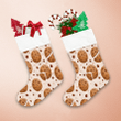Cute Chocolate Chip Cookies Crack Illustration Christmas Stocking