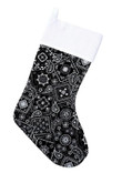 Texture Of Bandana Christmas Stocking Black Christmas Gift