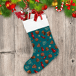 Tasty Pieces Milk Chocolate With Nuts Sweets Dragees Pattern Christmas Stocking