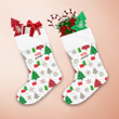 Christmas Tree Snowflakes And Gifts In Holidays Christmas Stocking