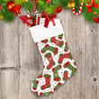 Christmas Socks With Snowflake On White Background Christmas Stocking