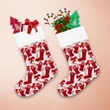 Christmas Socks Mittens Candy Canes And Bows Christmas Stocking