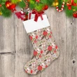 Christmas Winter Bouquets With Cute Flowers Christmas Stocking