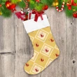 Traditional Ornate With Red Bells Pattern Christmas Stocking