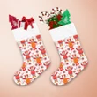 Christmas Cow With Lollipop And Candy Cane Christmas Stocking