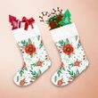 Christmas Holiday With Defferent Red Flowers Blue Background (2) Christmas Stocking Christmas Gift
