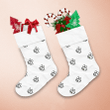 Easy Hand Drawn Bells With Bows Pattern Christmas Stocking