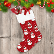 Christmas Winter Funny Penguin And Snowflakes Christmas Stocking