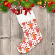 Christmas Cow With Lollipop And Candy Cane Christmas Stocking