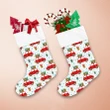 Hello Winter Red Car Carrying Gift Boxes Pattern Christmas Stocking