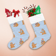 Cute Lazy Sloth With Colorful Christmas Gifts Christmas Stocking
