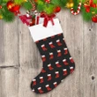 Christmas Holiday Llama In Red Cap And Scarf Christmas Stocking