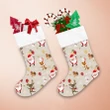 Merry Christmas With Santa Claus And Cute Animals In Forest Christmas Stocking