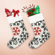 Grungy Snowflakes Symbol Christmas Background Christmas Stocking