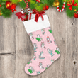 Christmas Funny Horse And Tree On A Pink Background Christmas Stocking Christmas Gift