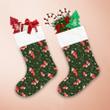 Christmas Mistletoe Holly Sock Mitten Lollipop Star And Snowflake Christmas Stocking