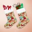 Inspired Colorful Pattern In Shape Of Xmas Bells Christmas Stocking