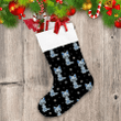 Christmas Wolf In Ethnic Style Forest Christmas Stocking