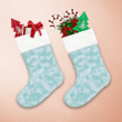Camouflage Textures Christmas With Chaotic Snowflakes Christmas Stocking