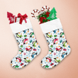 Christmas Winter Penguins With Snowflake And Gifts Christmas Stocking