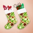 Retro Christmas With And Star Grunge Background Christmas Stocking
