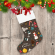 Christmas Penguins Gingerbread Cookies And Pine Cone Christmas Stocking