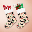 Cute Cat In Santa Hat With Cake Christmas Stocking