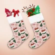 Cute Cafe Cup Snowman Christmas Holly And Biscuit Christmas Stocking