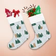 Magic Winter Forest Landscape With Gingerbread House Christmas Stocking