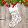 Christmas New Year Baby Polar Bears With A Red Ball Christmas Stocking