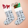 Christmas Winter With Cute Penguin And Tree Christmas Stocking