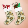 Vintage Art Of Tree Branches And Bells Pattern Christmas Stocking