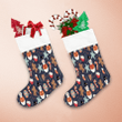 Christmas Snowman Candy Cane And Gingerbread Christmas Stocking