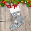 Ideal Sketchy Style Of Cupcakes Muffins And Flowers Christmas Stocking