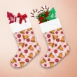 Red Yellow Pink Christmas Ornaments And Bells Pattern Christmas Stocking