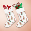 Llamas In Christmas Clothes And Cute Cactus Christmas Stocking